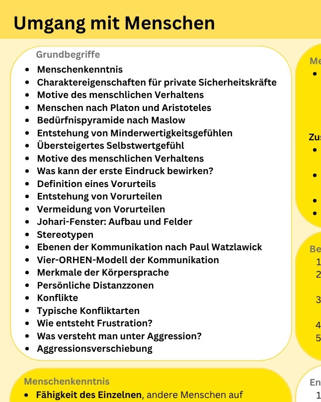 Set-Angebot: 17 laminierte A4-Kurzreferenzkarten zur §34a GewO-Prüfung (Komplettpaket) – Bild 28