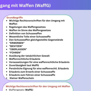 §34a GewO – Kurzreferenz: Umgang mit Waffen (WaffG) (PDF)